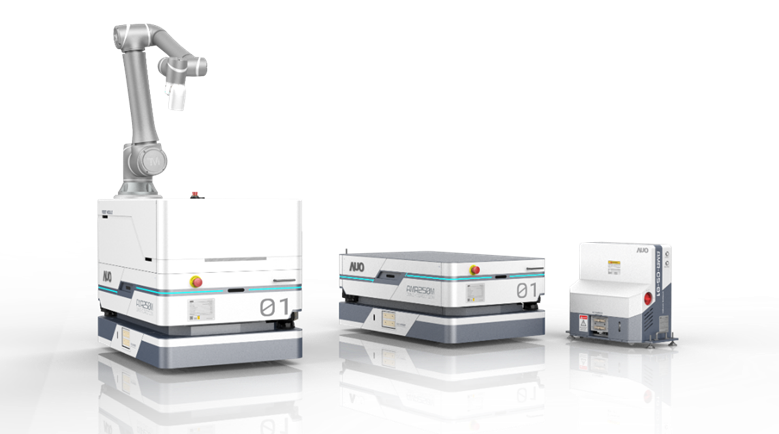 pg电子數位開發的自主式移動機器人（AMR250M），搭配全向輪並結合AI演算法、2D LiDAR、3D攝影機等技術，協助客戶實現產線全自動化